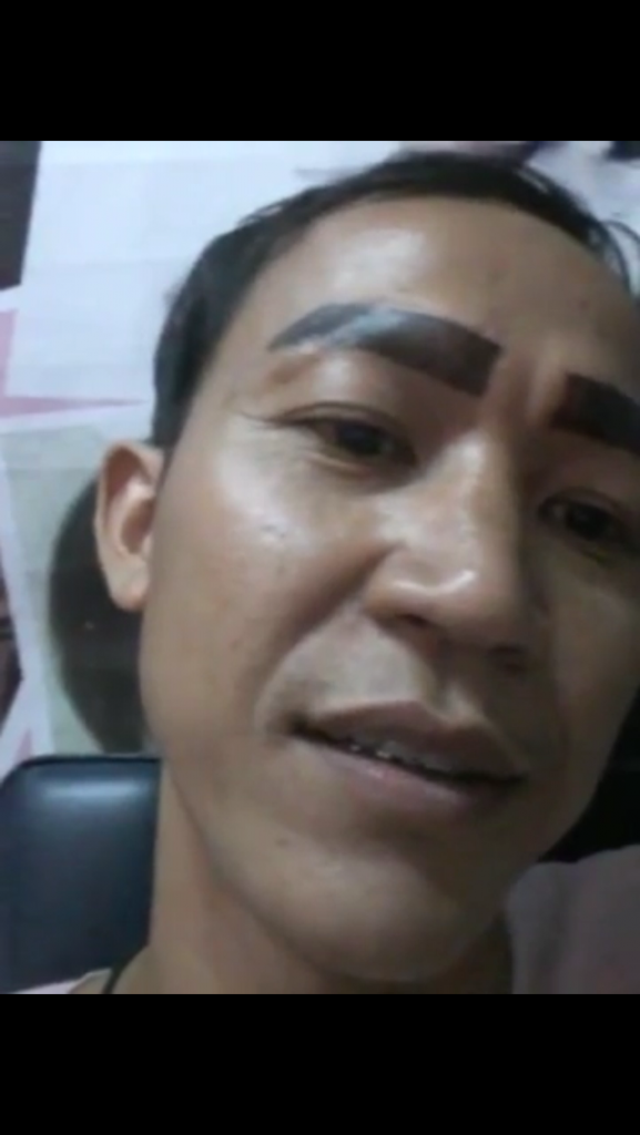 หนุ่มให้เมียสักคิ้วให้ บอก ณเดช ชิดซ้าย