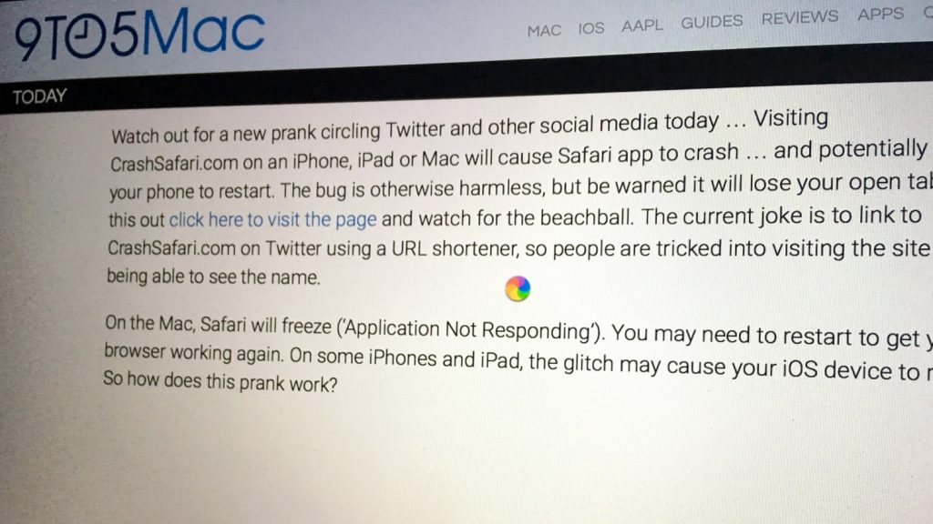 Application Not Responding