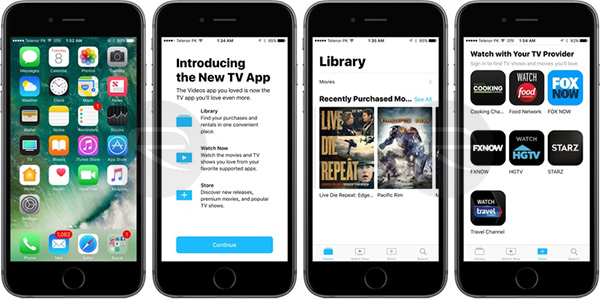 TV App แทน Videos App