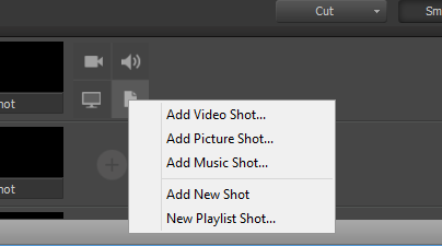 การเพิ่มไฟล์วิดิโอ รูป เพลง หรือ Playlist