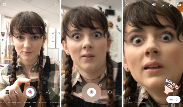 Instagram เพิ่มฟีเจอร์ใหม่ Superzoom รับเทศกาลฮาโลวีน แล้ว