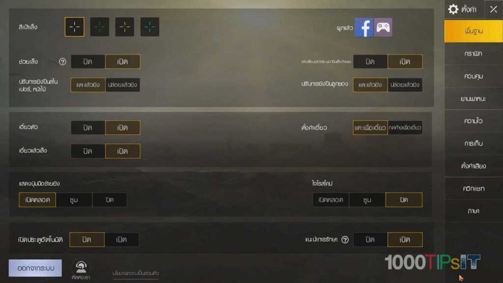 PUBG Setting